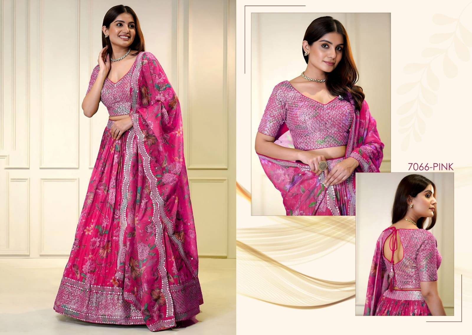 Vol 31 By Zeel Clothing 7066 Series Designer Beautiful Collection Occasional Wear & Party Wear Georgette Lehengas At Wholesale Price